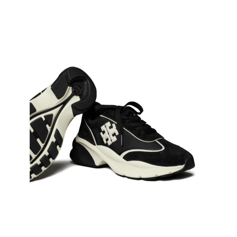 Tory Burch Two-Tone Trainer Shoes With Suede - NWT - Picture 3 of 4